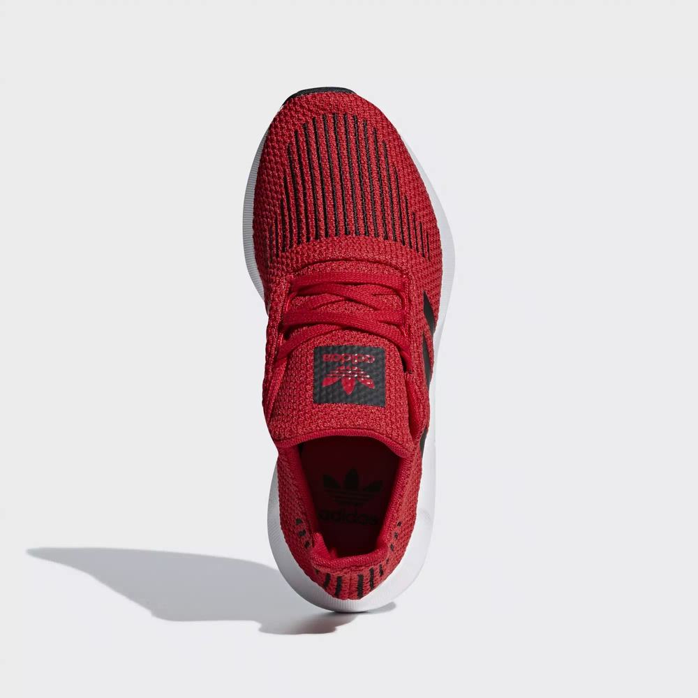 Adidas Swift Run Tenis Rojos Para Niña (MX-43177)